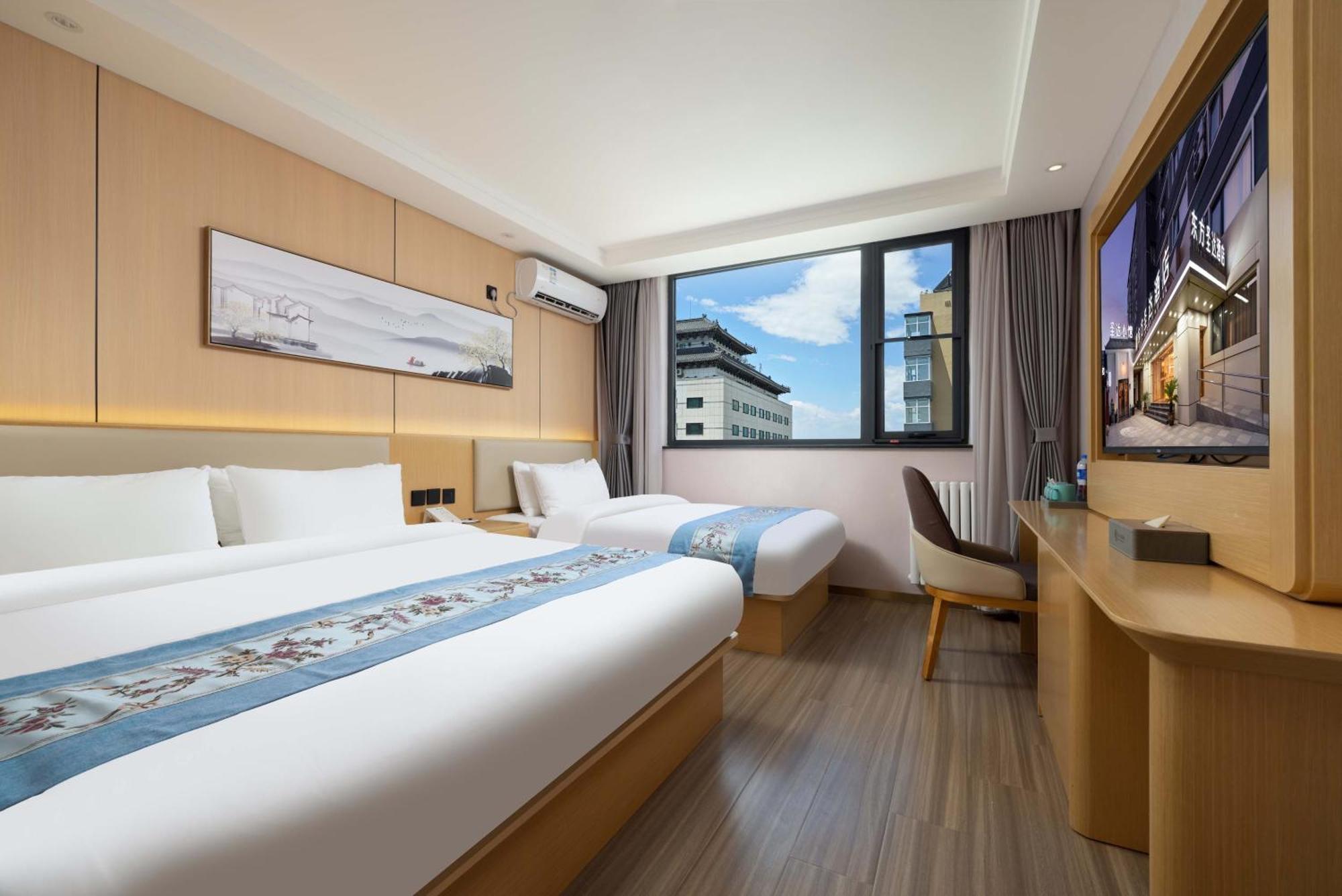 Jingfang Building Smart Hotel - Located In The Busiest Part Of The Downtown Area, Near Beijing Tiananmen Square And The Forbidden City,Wangfujing Shopping Street ,Newly Opened Hotel,Provide Free Laundry Service,Provide Tourism And Ticketing Services المظهر الخارجي الصورة